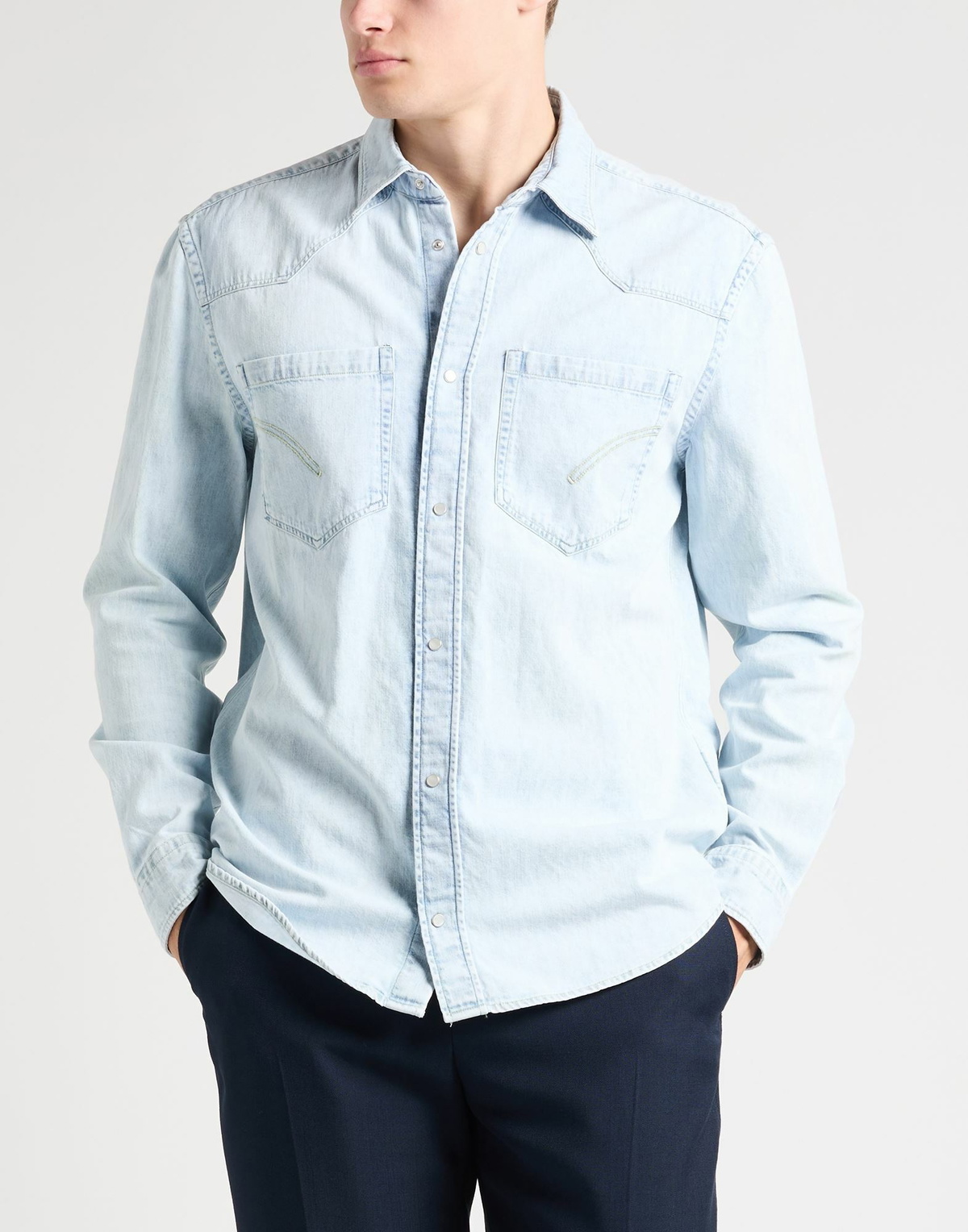 Dondup Mens Denim shirt in Blue