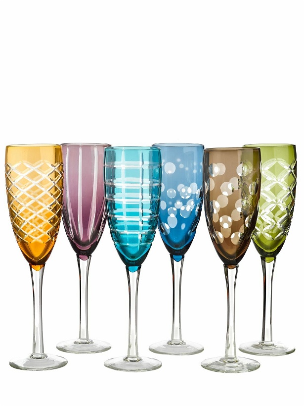 Photo: POLSPOTTEN - Tie Up Set Of 6 Champagne Flutes