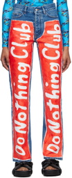 Meryll Rogge Blue Beni Bischof Edition 'Do Nothing Club' Jeans