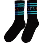 Versace Black Vintage Logo Socks