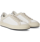 Common Projects - Retro '70s Perforated Leather and Nubuck Sneakers - White