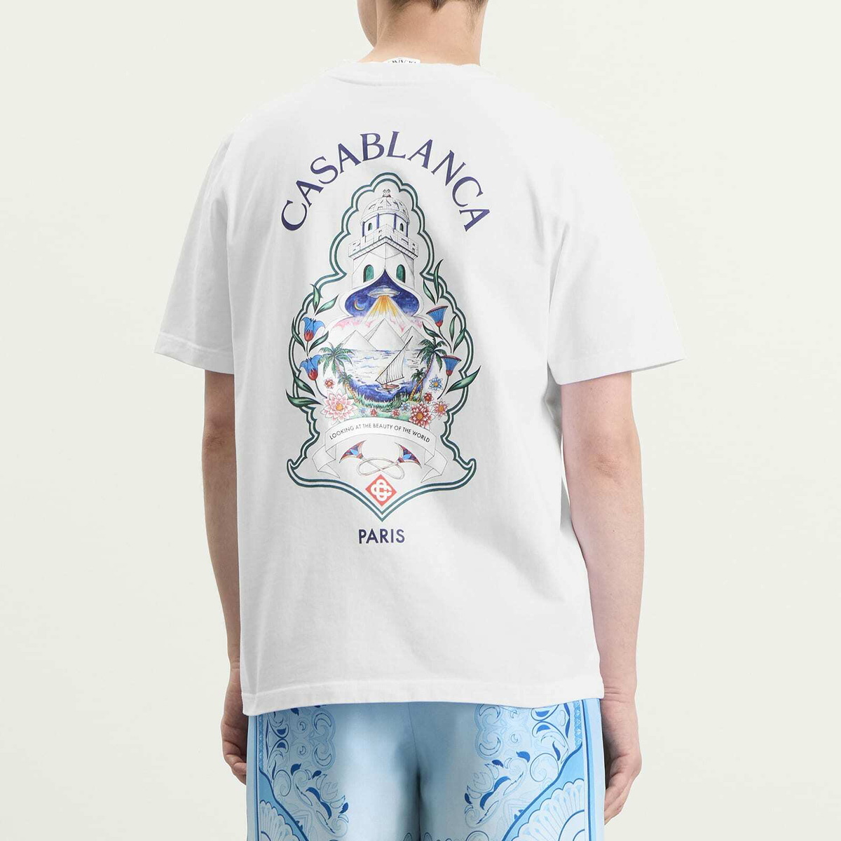 Casablanca Men's Hotel T-Shirt in White
