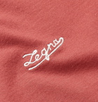 Ermenegildo Zegna - Logo-Embroidered Cotton-Jersey T-Shirt - Men - Red