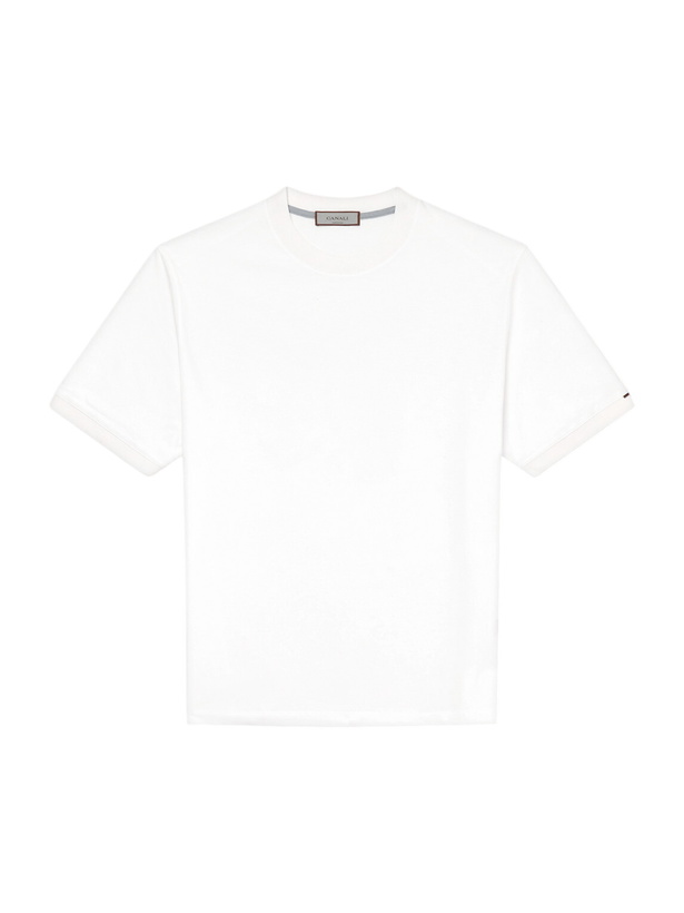 Photo: Canali - Cotton-Jersey T-Shirt - White