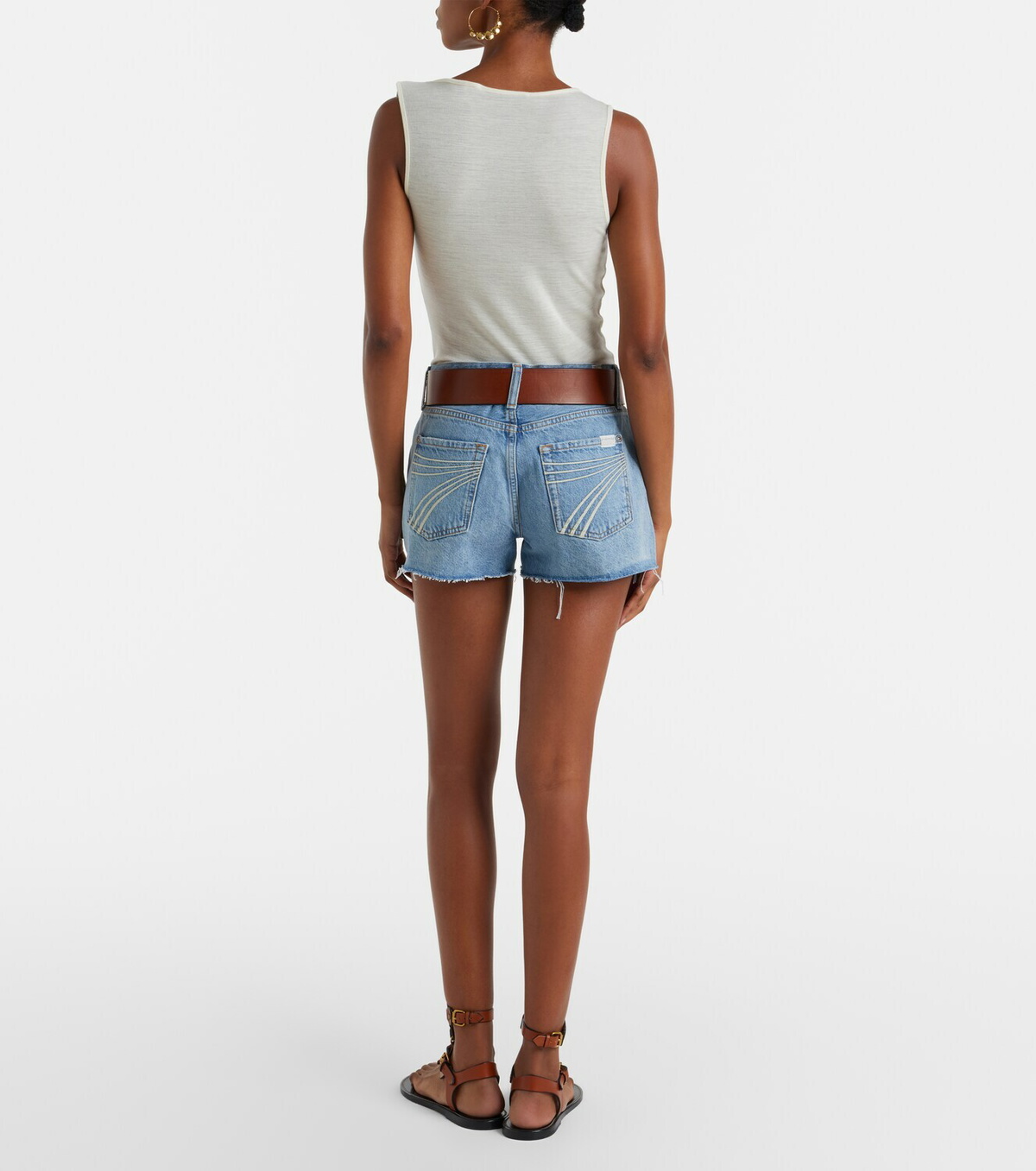 7 For All Mankind June denim shorts