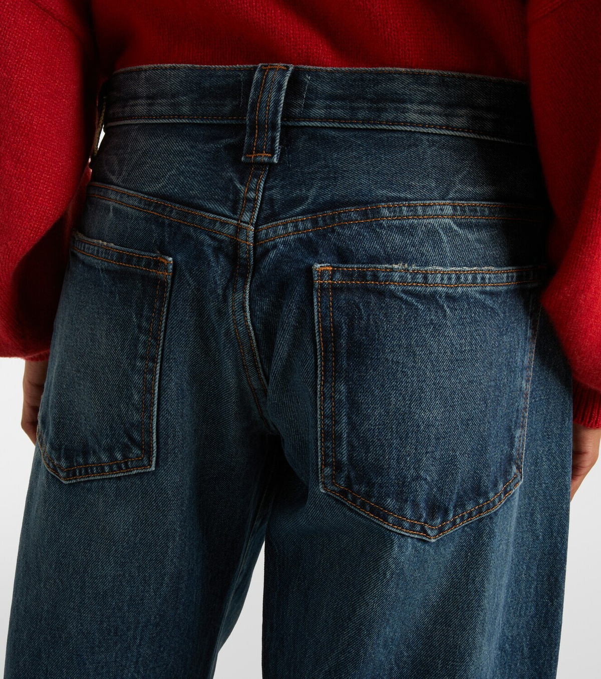 Khaite Karo mid-rise barrel-leg jeans