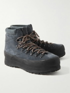 Diemme - Throwing Fits Rosset Rubber-Trimmed Suede Platform Boots - Blue