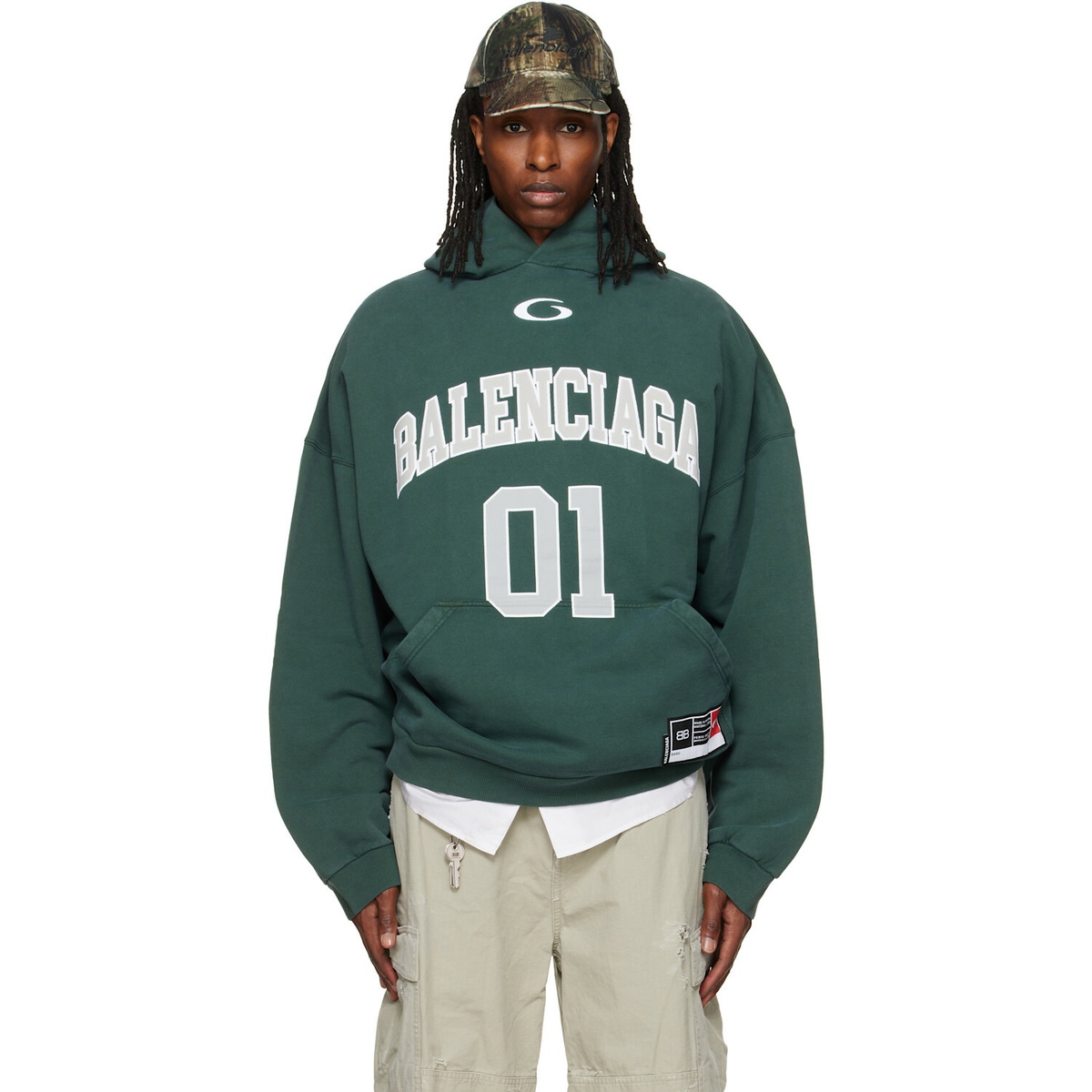 Balenciaga - 3B Sport sleeveless cotton hoodie Balenciaga