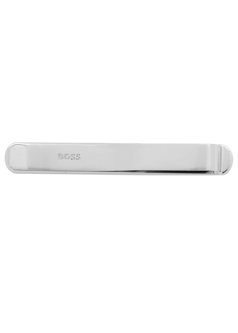 Boss Logo-engraved tie Clip - Silver - One Size