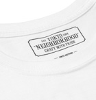 Neighborhood - Printed Cotton-Jersey T-Shirt - White