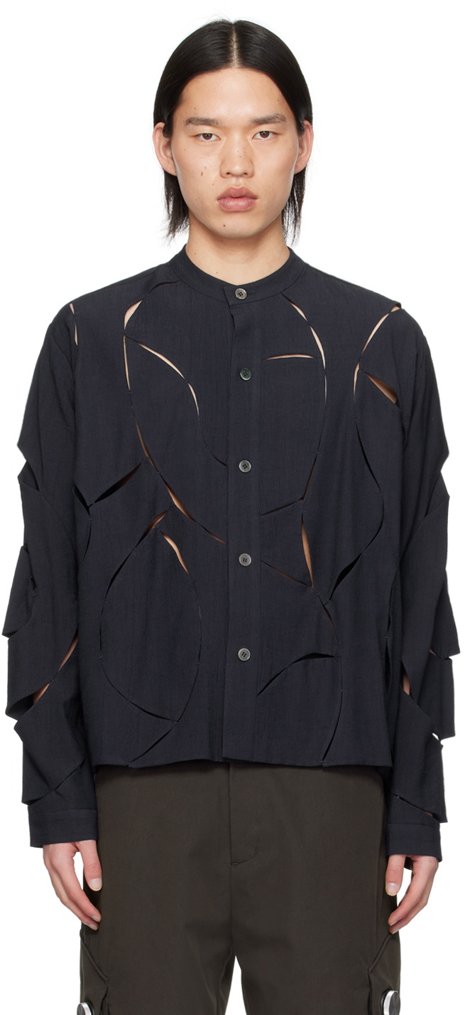 CMMAWEAR Navy Kintsugi Shirt