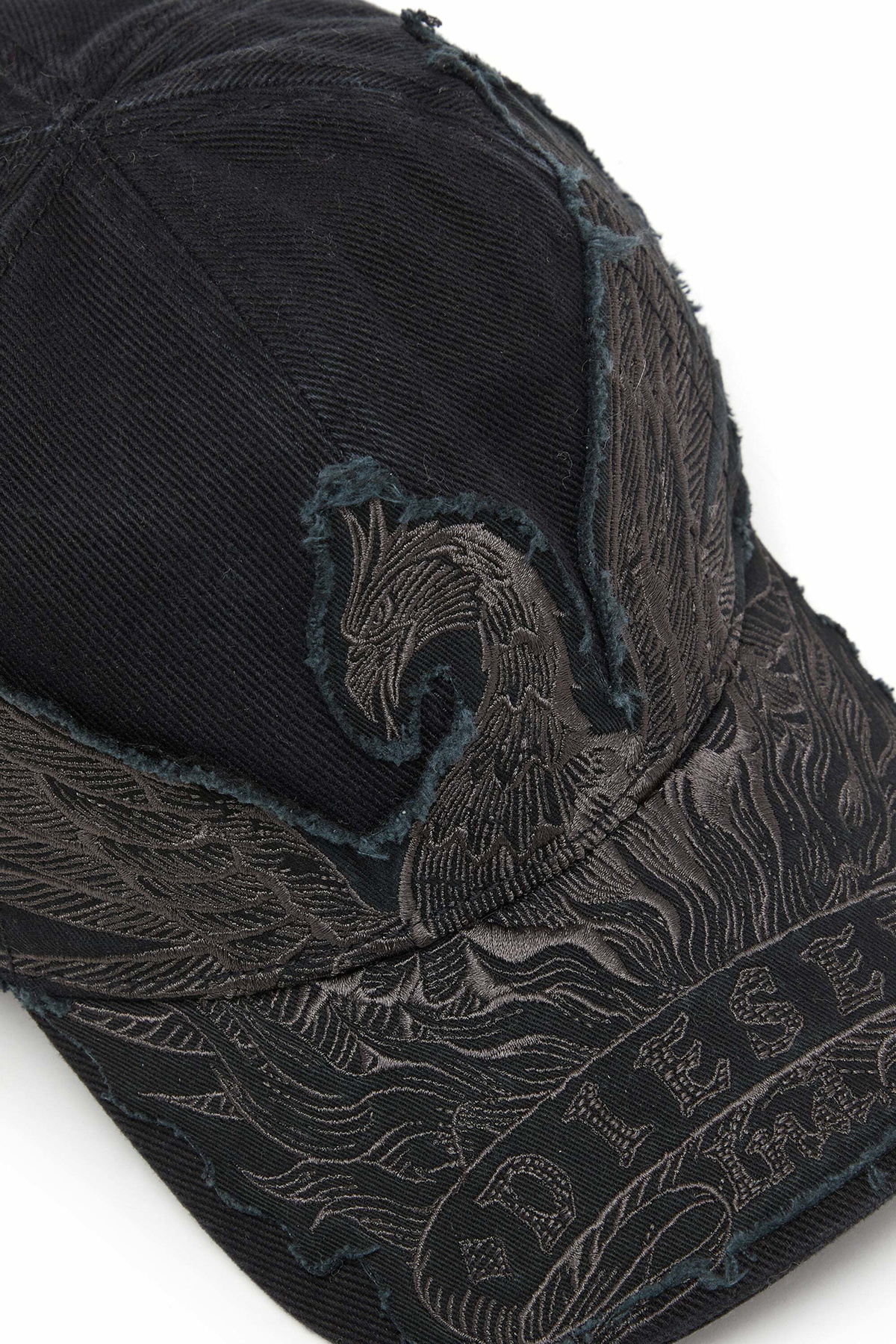 Diesel Baseball cap with Phoenix embroidery - Caps Mens in Black