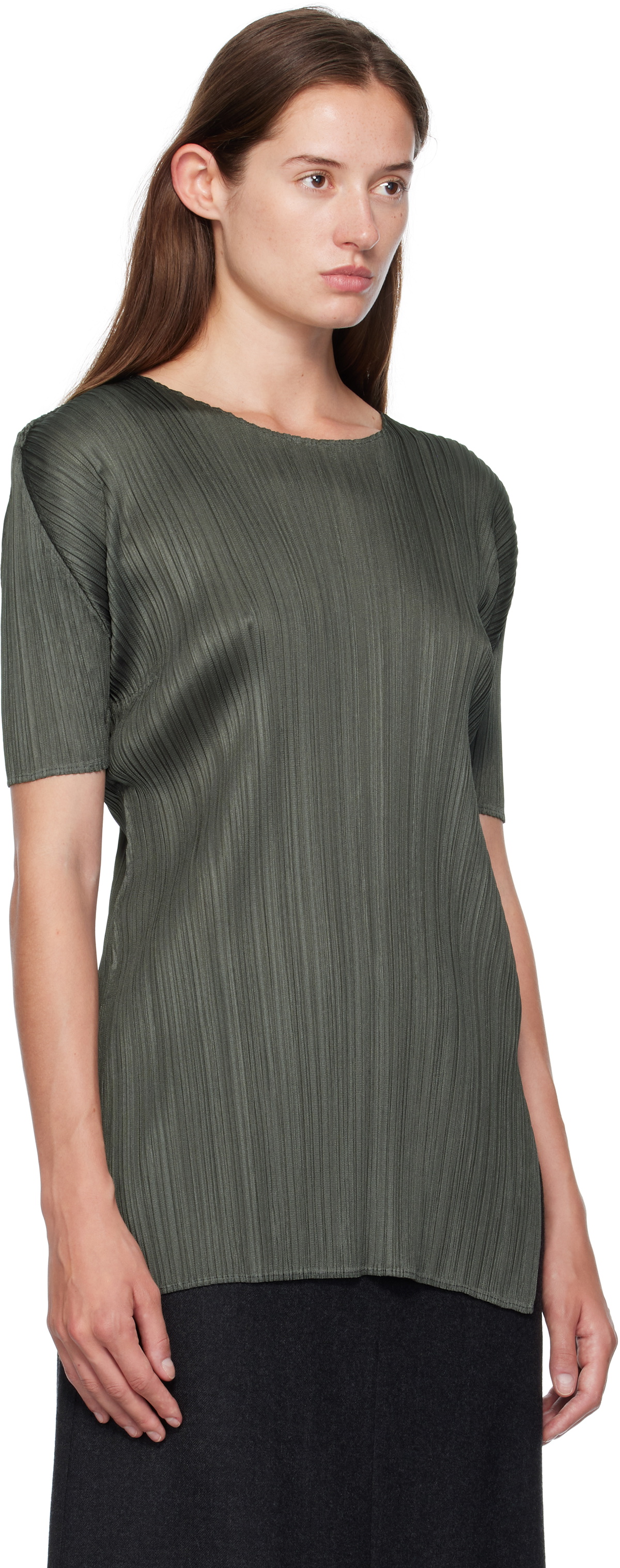 PLEATS PLEASE ISSEY MIYAKE Gray Monthly Colors June T-shirt