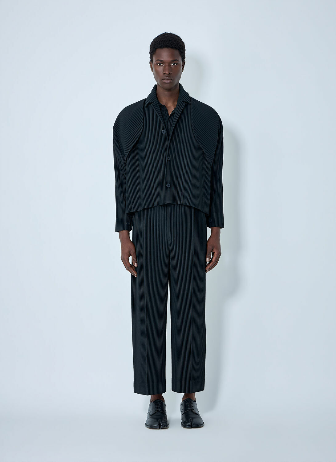 Homme Plissé Issey Miyake Pleated Button-Up Jacket