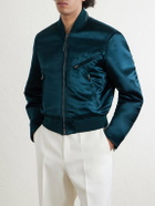 TOM FORD - Satin Bomber Jacket - Green