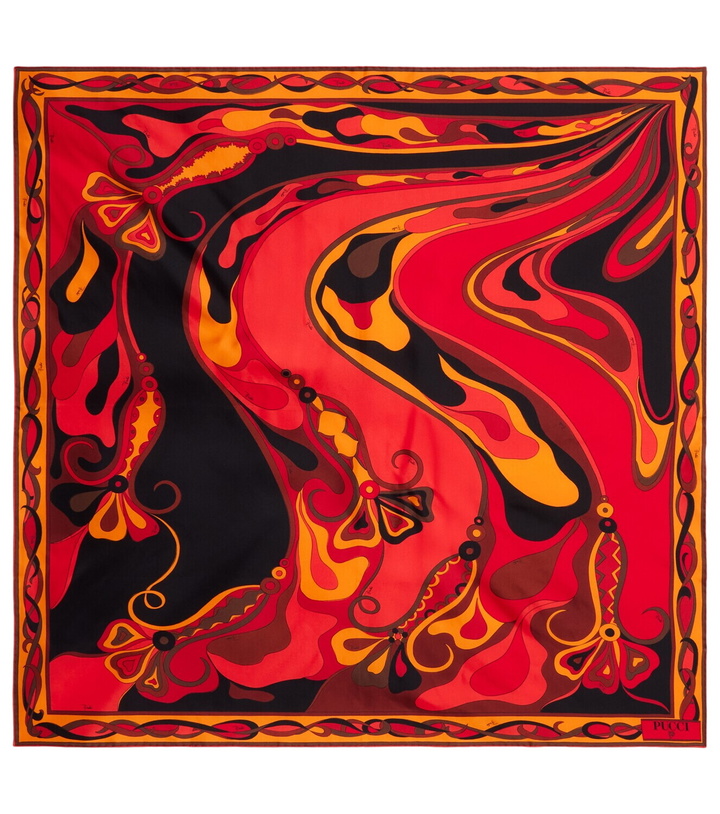 Photo: Pucci Manuba silk twill foulard scarf