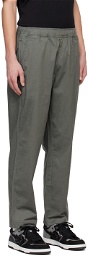 AAPE by A Bathing Ape Khaki Embroidered Trousers
