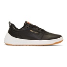 Champion Reverse Weave Black Leather Super C Court Classic Sneakers