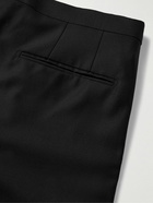 Boglioli - Slim-Fit Straight-Leg Satin-Trimmed Virgin Wool-Blend Tuxedo Trousers - Black