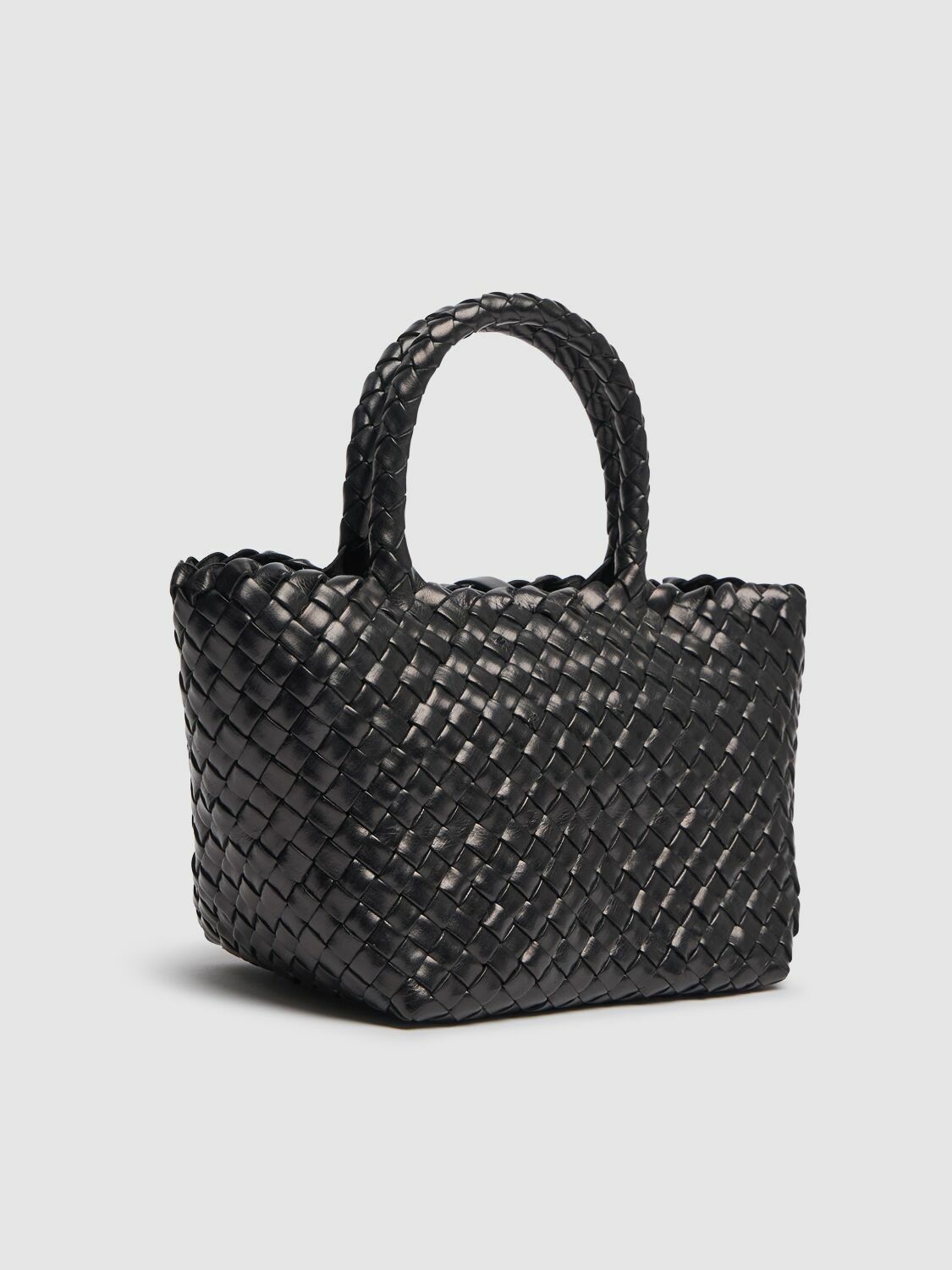LITTLE LIFFNER Mini Basket Leather Top Handle Bag Little Liffner