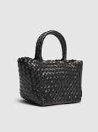 LITTLE LIFFNER Mini Basket Leather Top Handle Bag