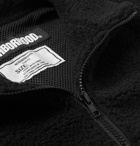 Neighborhood - Logo-Appliquéd Fleece Half-Zip Jacket - Men - Black