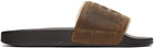 Polo Ralph Lauren Brown Faux-Shearling Slides