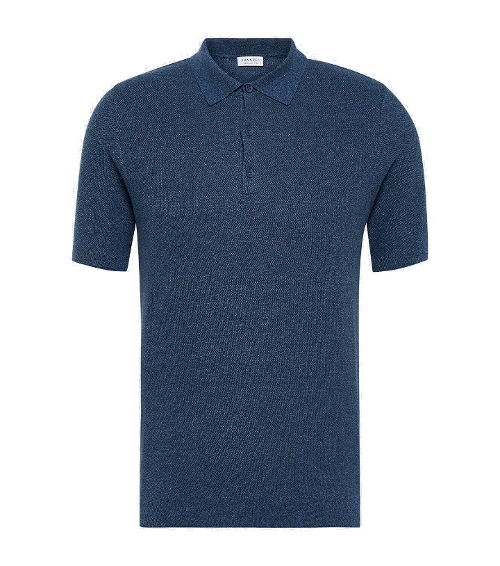 Photo: Sunspel Knitted cotton polo shirt