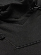 Stone Island - Ghost Logo-Appliquéd Cotton-Jersey Hoodie - Black