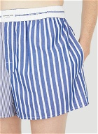 Patchwork Boxer Shorts in Blue