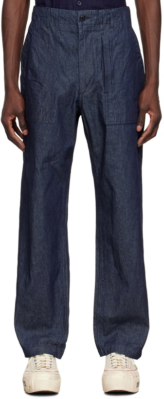 Photo: Engineered Garments Navy Fatigue Jeans