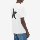 Golden Goose Men's Star Front Back Print T-Shirt in White/Black