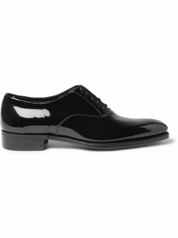 Photo: Kingsman - George Cleverley Patent-Leather Oxford Shoes - Black
