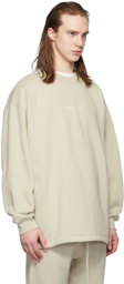 Fear of God ESSENTIALS Beige Relaxed Crewneck Sweatshirt