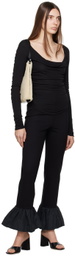 Staud Black Solana Long Sleeve T-Shirt