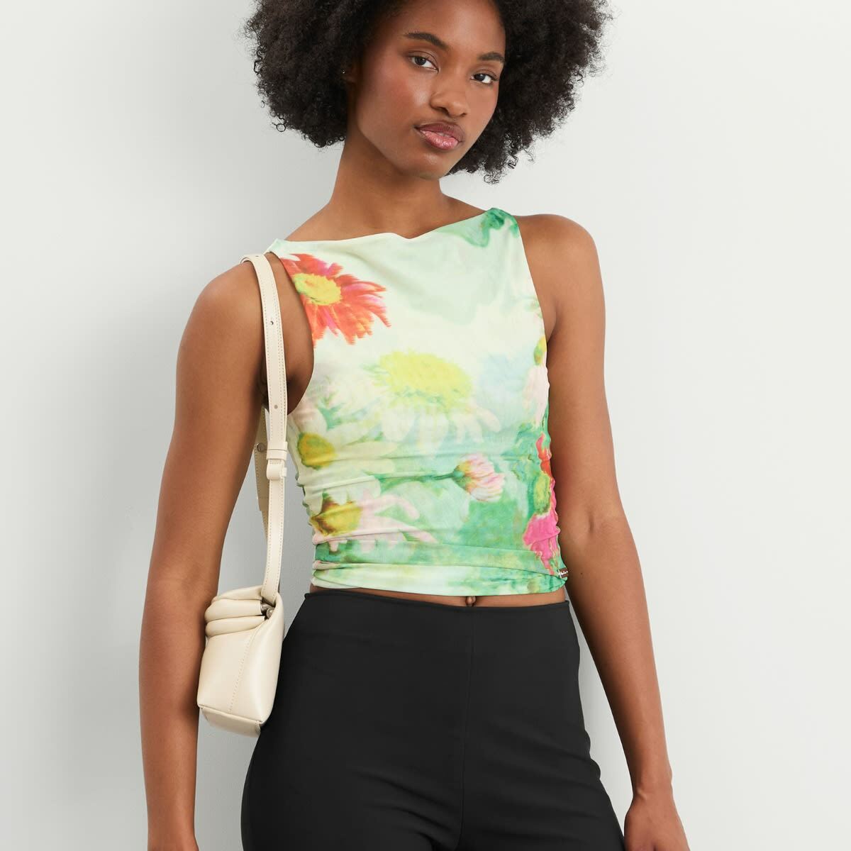 House Of Sunny Women's Cosmos Mesh Top in Multi
