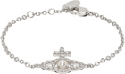 Vivienne Westwood Silver Olympia Pearl Chain Bracelet