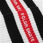 Polar Skate Co. Men's Fat Stripe Sock in White/Black/Red