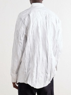 Maison Margiela - Bianchetto-Printed Satin Shirt - White