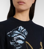 Erdem Intarsia wool and cotton sweater
