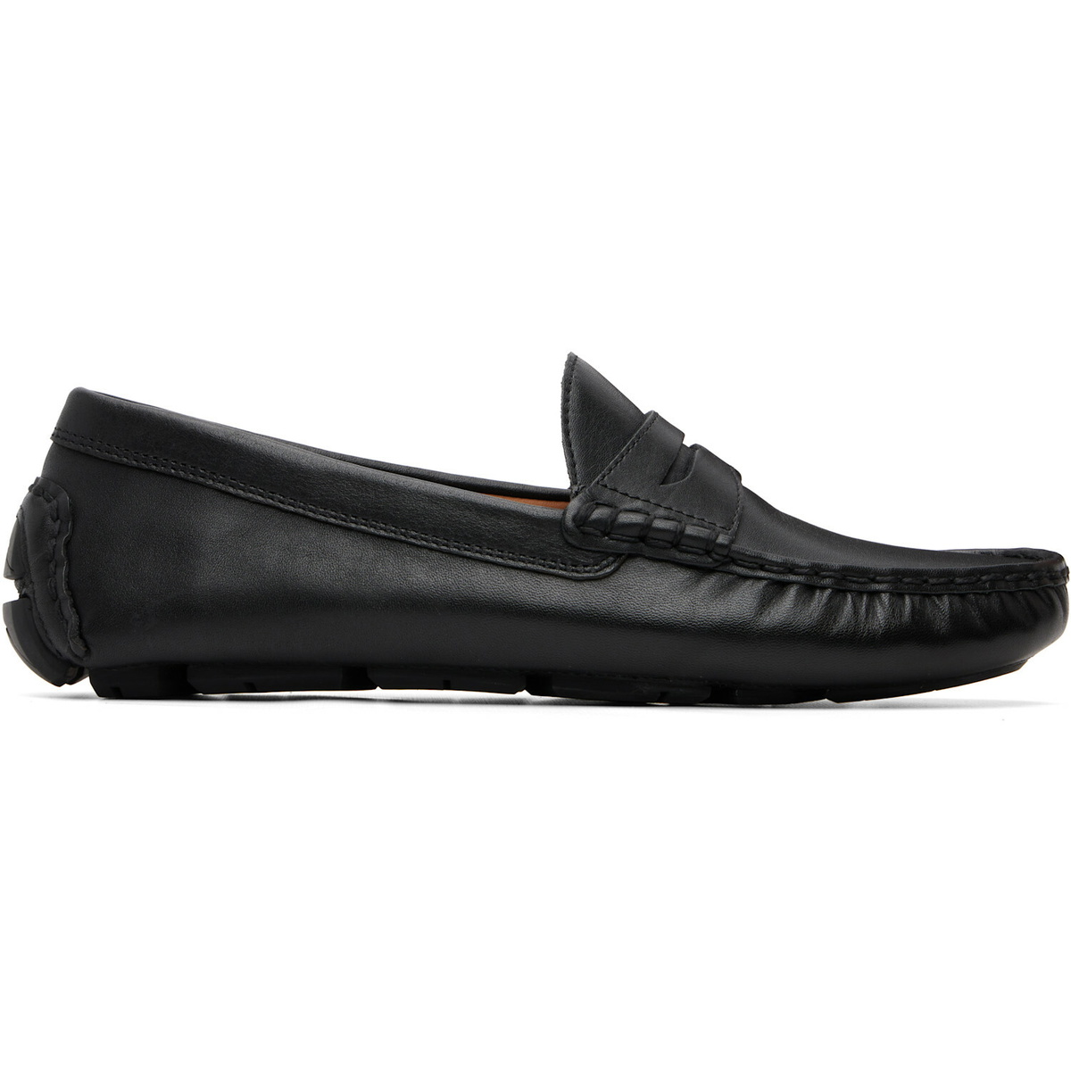 Polo Ralph Lauren Black Anders Leather Driver Loafers