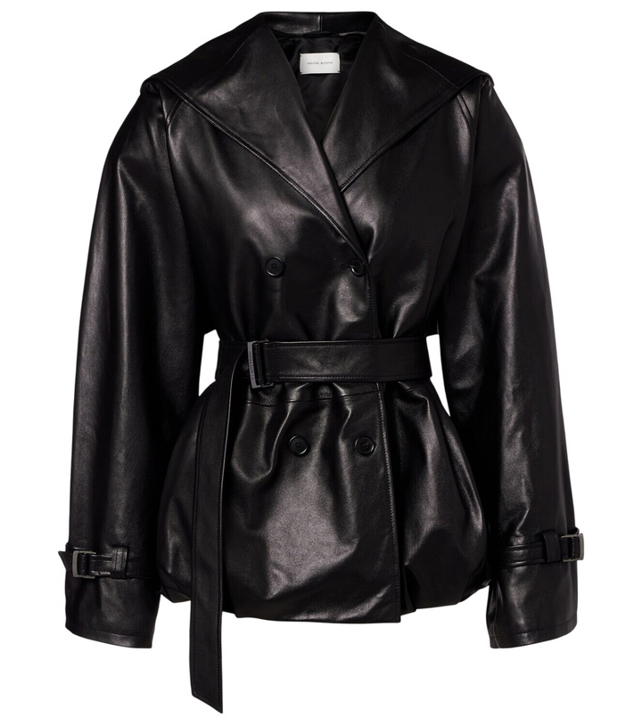 Photo: Magda Butrym Hooded leather jacket