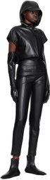 ISSEY MIYAKE Black Straight Seams Gloves
