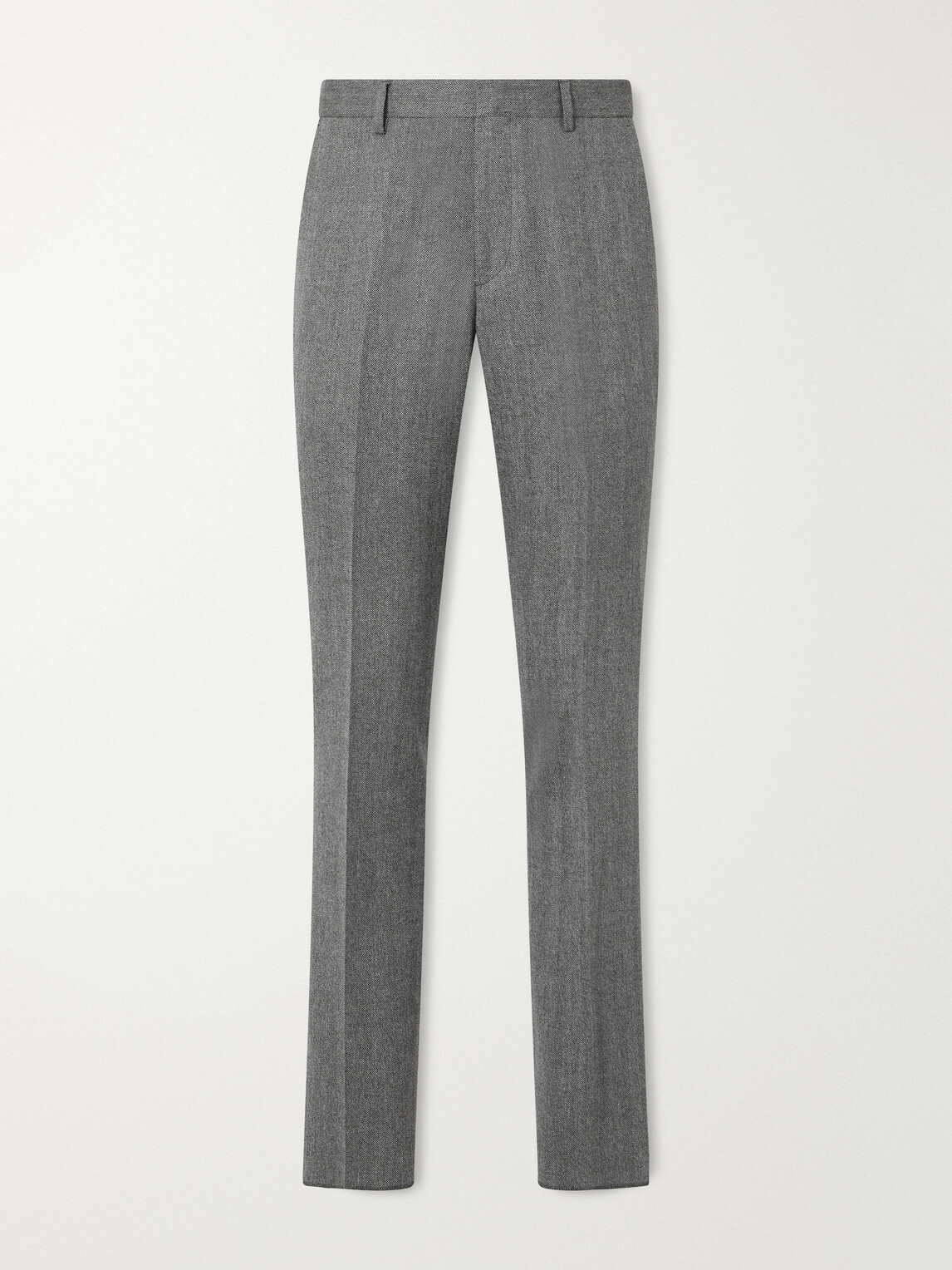 Paul Smith - Brierley Straight-Leg Herringbone Wool and Cashmere-Blend Suit Trousers - Gray