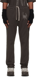 Rick Owens Moncler + Rick Owens Brown Jogger Sweatpants