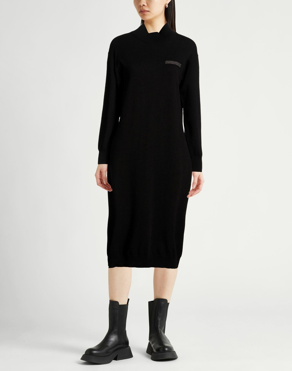 Peserico Womens Midi dress in Black
