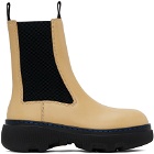 Burberry Yellow Leather Creeper Chelsea Boots