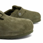 Birkenstock Boston Shearling Clog - Thyme Suede