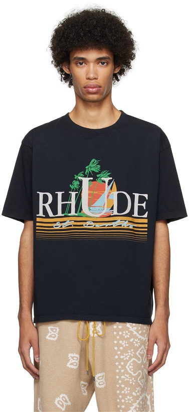 Photo: Rhude Black Tropics T-Shirt