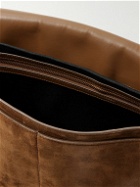 TOM FORD - Leather-Trmmed Suede Messenger Bag
